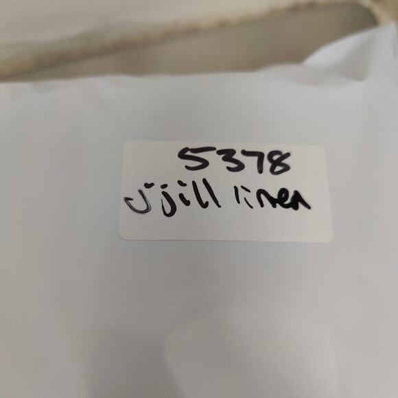 J Jill Linen Pants Women Large Gray Roll Cuff Pull On PureJill Lagenlook Casual - Picture 9 of 9